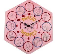 Handcrafted Physio Therapy Theme Wall Clock